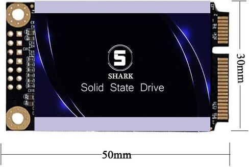 SSD MSATA 64GB Shark Speed Internal Solid State Drive High Performance Hard Drive for Desktop Laptop SATA III 6Gb/s Includes SSD (64GB, MSATA) in Kuwait