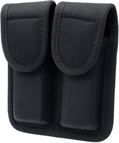 Double Mag Pouch with Hidden Snap, Compatible with Double and Single Stack Magazines .380, 9mm & 40 Cal for S&W M&P Glock Walther H&K in Kuwait