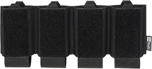 Quad 5.56 Mag Pouch Open Top 5.56 Magazines Organizer Elastic Hook and Loop Insert Separate Magazine Pouch for Airsoft Gear in Kuwait