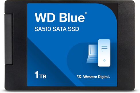 Western Digital 1TB WD Blue SA510 SATA Internal Solid State Drive SSD - SATA III 6 Gb/s, 2.5"/7mm, Up to 560 MB/s - WDS100T3B0A (Renewed) in Kuwait