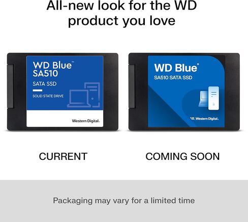 Western Digital 1TB WD Blue SA510 SATA Internal Solid State Drive SSD - SATA III 6 Gb/s, 2.5"/7mm, Up to 560 MB/s - WDS100T3B0A (Renewed) in Kuwait