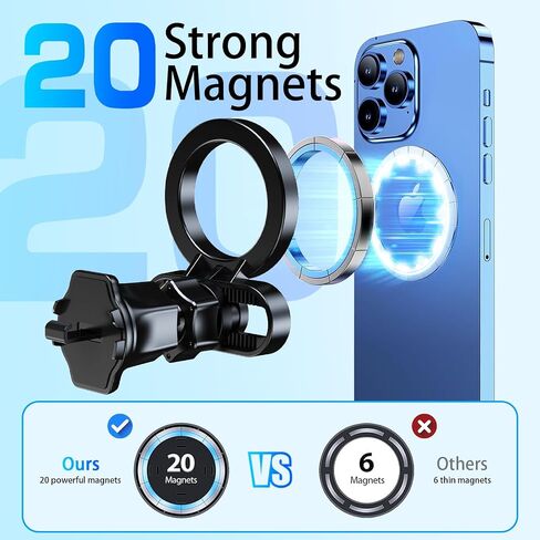 Mag safe Car Mount, Strongest Magnets Phone Holders for Your Car Vent in Kuwait