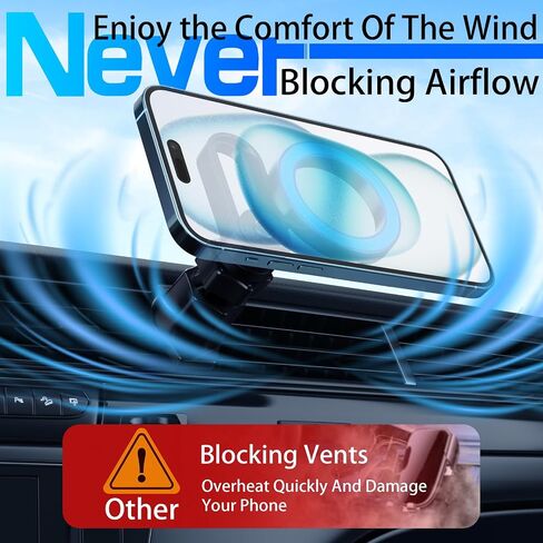 Mag safe Car Mount, Strongest Magnets Phone Holders for Your Car Vent in Kuwait