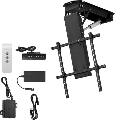 VEVOR Motorized Ceiling TV Mount, TV Wall Mount for 32 to 70 Inch TV, Electric Adjustable Ceiling TV Mount, Motorized Flip Down TV Mount Bracket with Max VESA 24 x 24 in, Fits TVs Up to 110 lbs in Kuwait