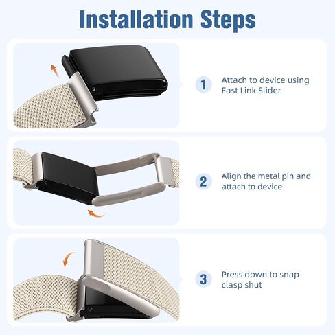 Getino Nylon Bicep Band Compatible with Whoop 5.0 Bands One, Peak and Life MG, Breathable Sport Adjustable Elastic Replacement Strap for Whoop Bicep Band 5.0 Fitness Activity Tracker, Starlight in Saudi Arabia
