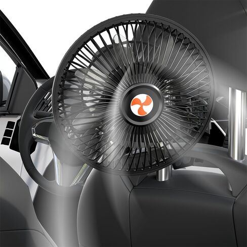 12 V Oscillating Fan, 8" Portable Fan Wide-Bound Cooling Ventilation in Kuwait