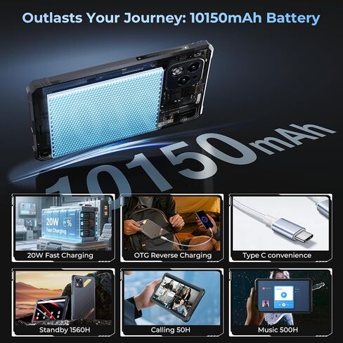 HOTWAV R11 Pro Rugged Tablet with Pen 2026, Android 16 8.7" Mini Tablet NFC in Kuwait