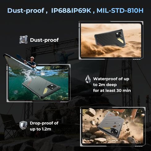 HOTWAV R11 Pro Rugged Tablet with Pen 2026, Android 16 8.7" Mini Tablet NFC in Kuwait