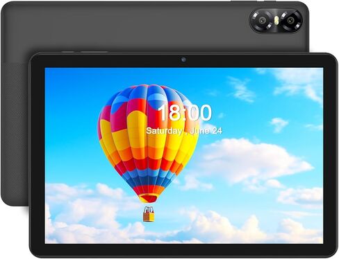 Android Tablet 10 Inch, 4GB+64GB+1TB, Dual Camera,IPS Screen,Grey in Kuwait