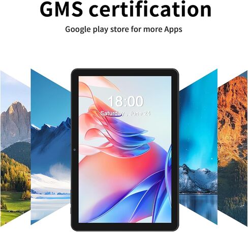Android Tablet 10 Inch, 4GB+64GB+1TB, Dual Camera,IPS Screen,Grey in Kuwait