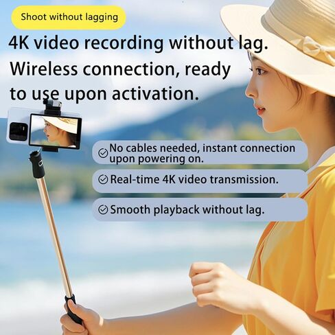 Vlog Selfie Monitor, 3.97 Inch, 0.05s Low Latency, 50m WiFi in Kuwait