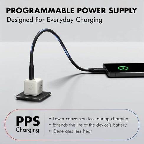 PD 20W GaN Charger, Wozoyo Type-C Fast Charger Compatible for iPhone 17/16/16 Pro Max/15 Series/iPad Pro, Smartphones & Tablets, QC 3.0,Compact Foldable Plug Design, Smart Power Delivery in Kuwait