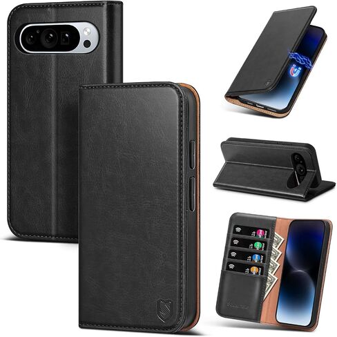 for Google Pixel 11 / Pixel 11 Pro Wallet Case,Black in Saudi Arabia