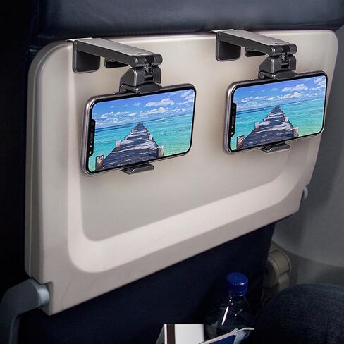 2 Pack Universal Airplane Phone Holder Mount, Dual 360° Rotatable in Kuwait