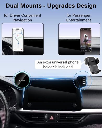 SKYLOTEC Magnetic Charger Dual Phone Mount for MINI Cooper R56 2007-2013 in Kuwait