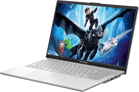 ASUS Vivobook Go Laptop, Lifetime MS Office, 15.6" FHD 60Hz Display, Intel N150 Processor, 8GB DDR5 RAM, 128GB SSD, Wi-Fi 6, Bluetooth 5.2, Windows 11 Home, Silver, w/Battery in Kuwait