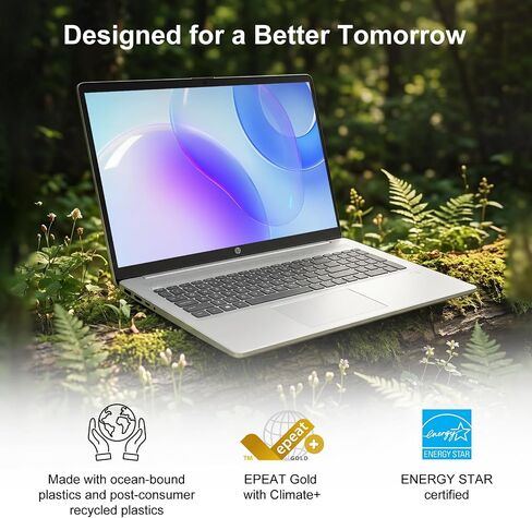 HP 17.3" Touchscreen Copilot AI Laptop, Intel Core Ultra 5 225U, PCONLINE Customized 16GB/64GB DDR5 RAM, 1TB/2TB SSD, Wi-Fi 6, Backlit Keyboard & Numeric Keypad, FP Reader, Battery Fast charge, Win11P in Kuwait