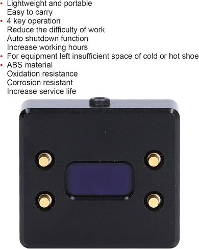 Compact Design for Cold Shoe and Hot Shoe Fixing - L102 Light Meter Portable Camera Photometer for Photography Reflection Measurement - Light Source Strength Measurement Tool in Kuwait