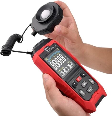 Light Meter, Digital Light Meter Photography Luxmeter Detachable Probe Illuminometer Lux/Fc Photometer Environmental Tester Camping,Luxmeter(TA632B) in Kuwait