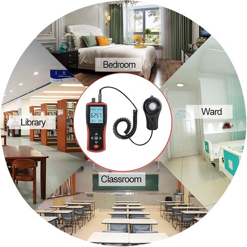Light Meter, Digital Lux Meter 400,000 LCD Pocket Light Lux/FC Measure Tester Illuminometer Sensor Photometer TL-603,Luxmeter in Kuwait