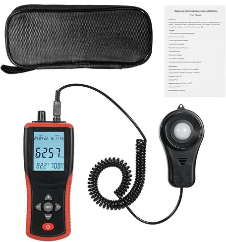 Light Meter, Digital Lux Meter 400,000 LCD Pocket Light Lux/FC Measure Tester Illuminometer Sensor Photometer TL-603,Luxmeter in Kuwait
