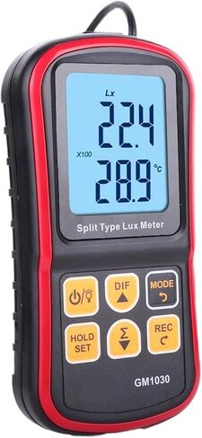 Light Meter, Digital Luxmeter Light Meter 200,000 Lux Photometer Mini Handheld Illuminometer GM1030,Luxmeter in Kuwait