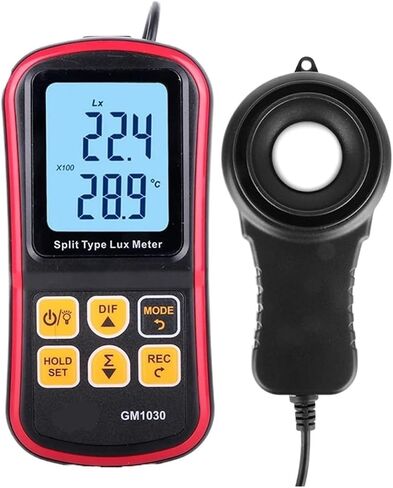 Light Meter, Digital Luxmeter Light Meter 200,000 Lux Photometer Mini Handheld Illuminometer GM1030,Luxmeter in Kuwait