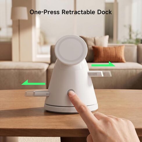 4‑in‑1 Wireless Charging Stand with Night Light, for Apple & Samsung in Kuwait