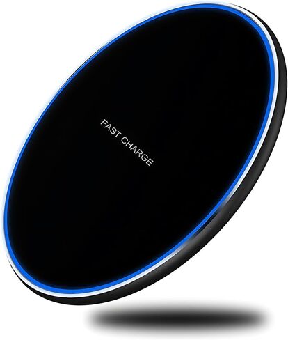 Wireless Charger Pad 15W Fast Charging Station with USB Cable for iPhone in Kuwait