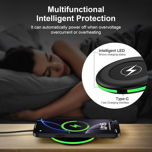 15W for Google Wireless Charger Compatible Google Pixel 10a 10 10 Pro XL /9A/9Pro Fold/9 Pro XL/9/8/8A/8 Pro/7,2 Pack Android Fast Charging Pad Samsung Wireless Charging Station for Galaxy S26 Ultra in Kuwait