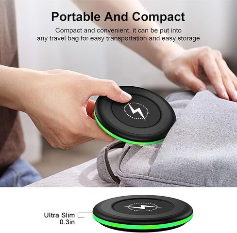 15W for Google Wireless Charger Compatible Google Pixel 10a 10 10 Pro XL /9A/9Pro Fold/9 Pro XL/9/8/8A/8 Pro/7,2 Pack Android Fast Charging Pad Samsung Wireless Charging Station for Galaxy S26 Ultra in Kuwait