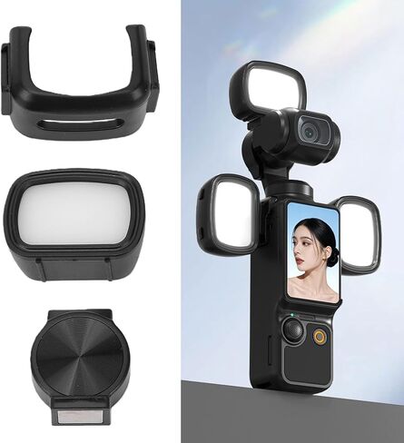 Magnetic Fill Light with Adjustable Color Temperatures for 3, Long Lasting Battery, Lightweight and Portable, for Camera Video Filming in Kuwait