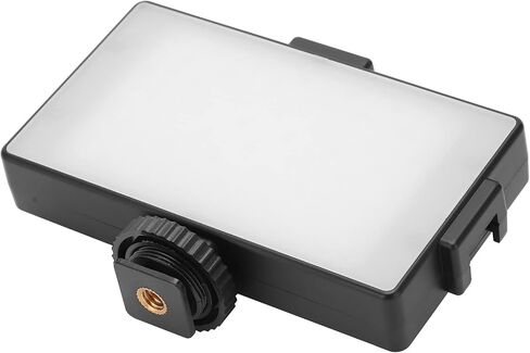 Portable Portable Bicolor Temperature Fill Light For Live Streaming, 104 Beads 7W On Camera Mini Vlog Light For Content Makers, Black Plastic 1.3 Hours Use Time in Kuwait