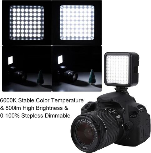 LED Video Light Panel Portable Dimmable W49 Camera Fill Light for Photography Studio in Kuwait