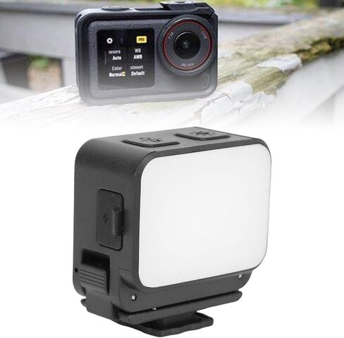 Easy Installation LED Camera Light with Cold Shoe Mount 4 Level Brightness for Outdoor Photography in Kuwait