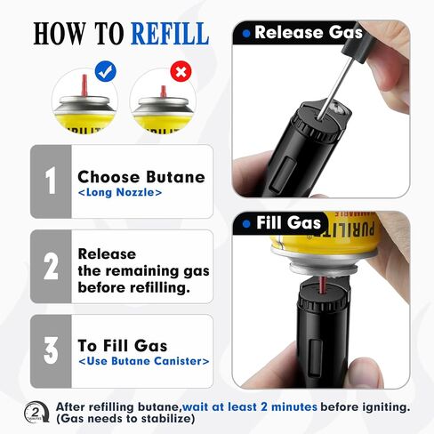 Cigar Butane Torches Lighter with Punch Refillbale Metal Windproof in Kuwait