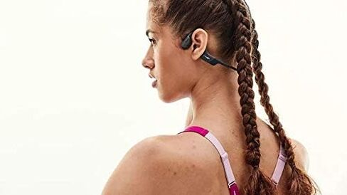 Aftershokz Aeropex (Rebranded as Shokz OpenRun) - Open-Ear Bluetooth Bone Conduction Sport Headphones - Sweat Resistant Wireless Earphones for Workouts and Running - Built-in Mic in Saudi Arabia