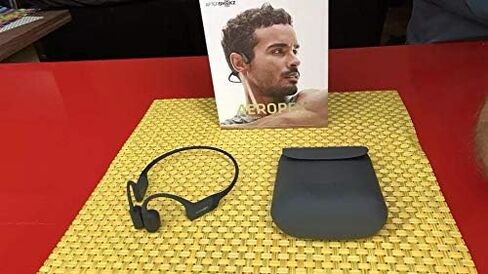Aftershokz Aeropex (Rebranded as Shokz OpenRun) - Open-Ear Bluetooth Bone Conduction Sport Headphones - Sweat Resistant Wireless Earphones for Workouts and Running - Built-in Mic in Saudi Arabia