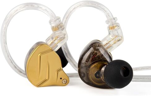 KZ ZSN PRO X Gaming Earbuds in Ear Monitor Headphones, High Fidelity IEMS Earphones, Hybrid Dual Driver Wired Earbuds with 1BA 1DD Detachable Tangle-Free Cable for Computer Tablet (Black, without Mic) in Saudi Arabia