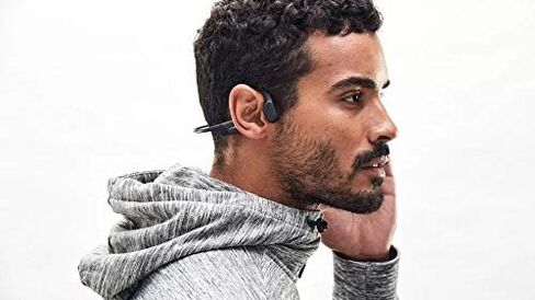 Aftershokz Aeropex (Rebranded as Shokz OpenRun) - Open-Ear Bluetooth Bone Conduction Sport Headphones - Sweat Resistant Wireless Earphones for Workouts and Running - Built-in Mic in Saudi Arabia