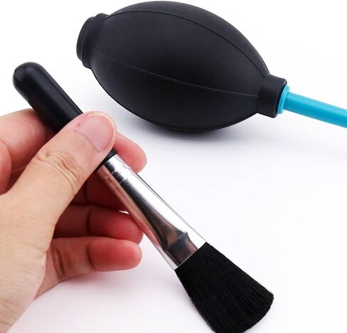 2 Pieces Cleaning Blower Brush Selection with Rubber Pump Electronics Cleaner Care Tools Suitable for Photography in Kuwait