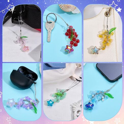 BEEFLYING Flower Cute Cell Phone Charm Strap for Case, Green in Kuwait