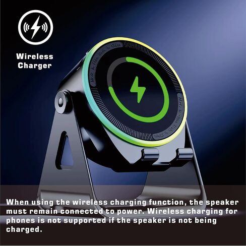 Wireless Induction Speaker Stand for Phone with Wireless Charging in Kuwait