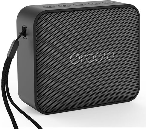 Oraolo Bluetooth Speaker, IPX7 Waterproof Portable with Stereo Sound, Bluetooth 5.4, TWS Pairing, Support AUX/TF Card, Small Wireless Speaker for Home, Shower, Outdoors, Travel, Black in Saudi Arabia