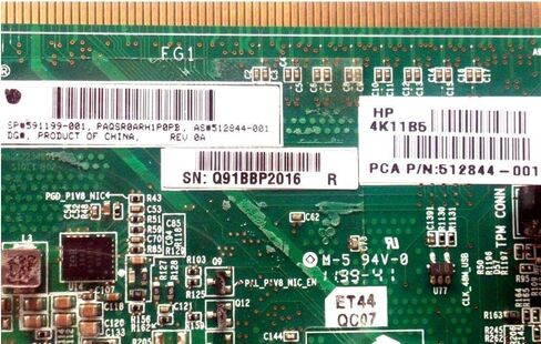 Proliant DL580 G7 SPI Riser Board 591199-001 512844-001 w/Cache Module Placa in Saudi Arabia