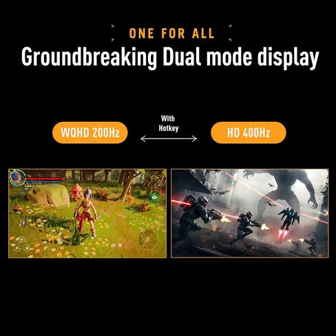 ASUS TUF Gaming Series 5 34" Curved Ultrawide Monitor (VG34WQL5A) - WQHD (3440x1440), Dual Mode (WQHD 200Hz or HD 400Hz), Fast VA, 0.5ms, DisplayHDR400, DisplayWidget, Gaming AI, 3 yr Warranty in Kuwait