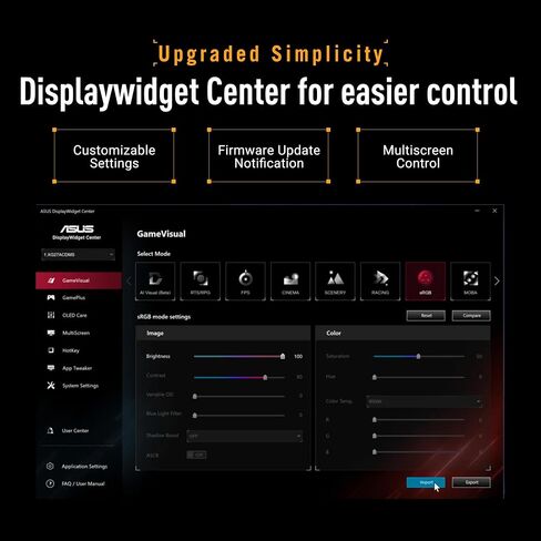 ASUS TUF Gaming Series 5 34" Curved Ultrawide Monitor (VG34WQL5A) - WQHD (3440x1440), Dual Mode (WQHD 200Hz or HD 400Hz), Fast VA, 0.5ms, DisplayHDR400, DisplayWidget, Gaming AI, 3 yr Warranty in Kuwait