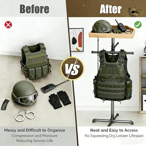 Tactical Gear Stand, Organizer for Tactical Equipment and Accessories in Kuwait