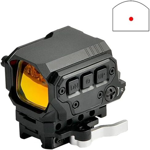 Optical R1X Red Dot Sight Scope Reflex Sight Holographic Sight with IR Function Quick Release Mounts for 20mm Rail Hunting Scope (Black) in Saudi Arabia