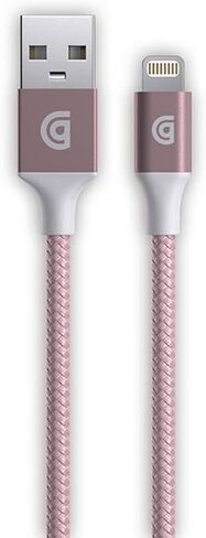 Griffin Extra-Long Premium Braided Lightning Cable, 10 ft., Tangle Resistant Nylon Cable, Bend Tested, Rose Gold in Kuwait